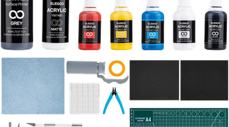 elegoo 3D printing painting kit