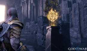 A screenshot from God of War Ragnarok: Valhalla, showing Kratos at the entrance of Valhalla in the game.