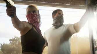 GTA VI Lucia and Jason holding guns