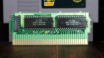 PCB from the original NES Super Mario Bros cartridge