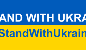 I Stand With Ukraine banner