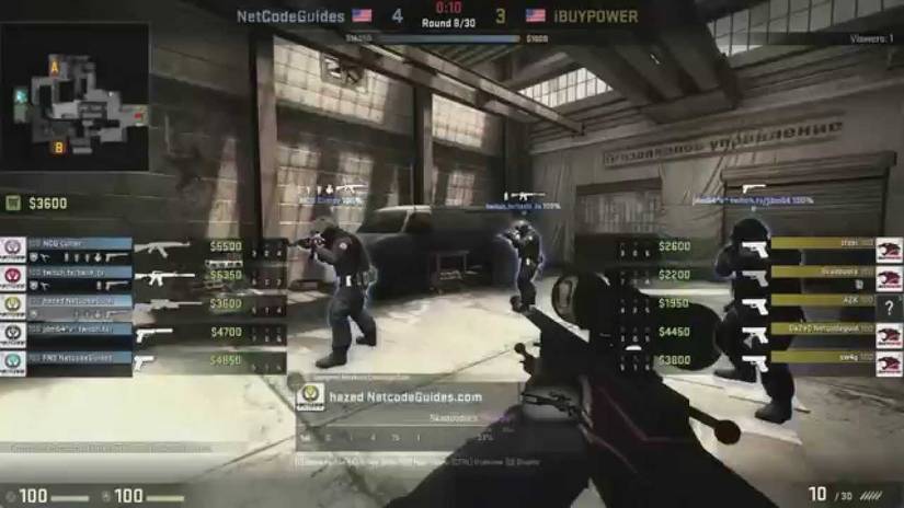 Screenshot from a professional Counter-Strike esports match in which one team was found match-fixing
