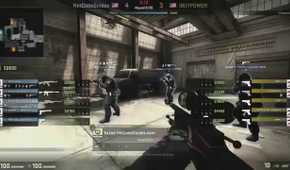 Screenshot from a professional Counter-Strike esports match in which one team was found match-fixing