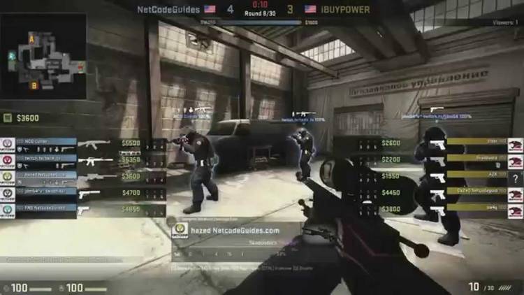 Screenshot from a professional Counter-Strike esports match in which one team was found match-fixing