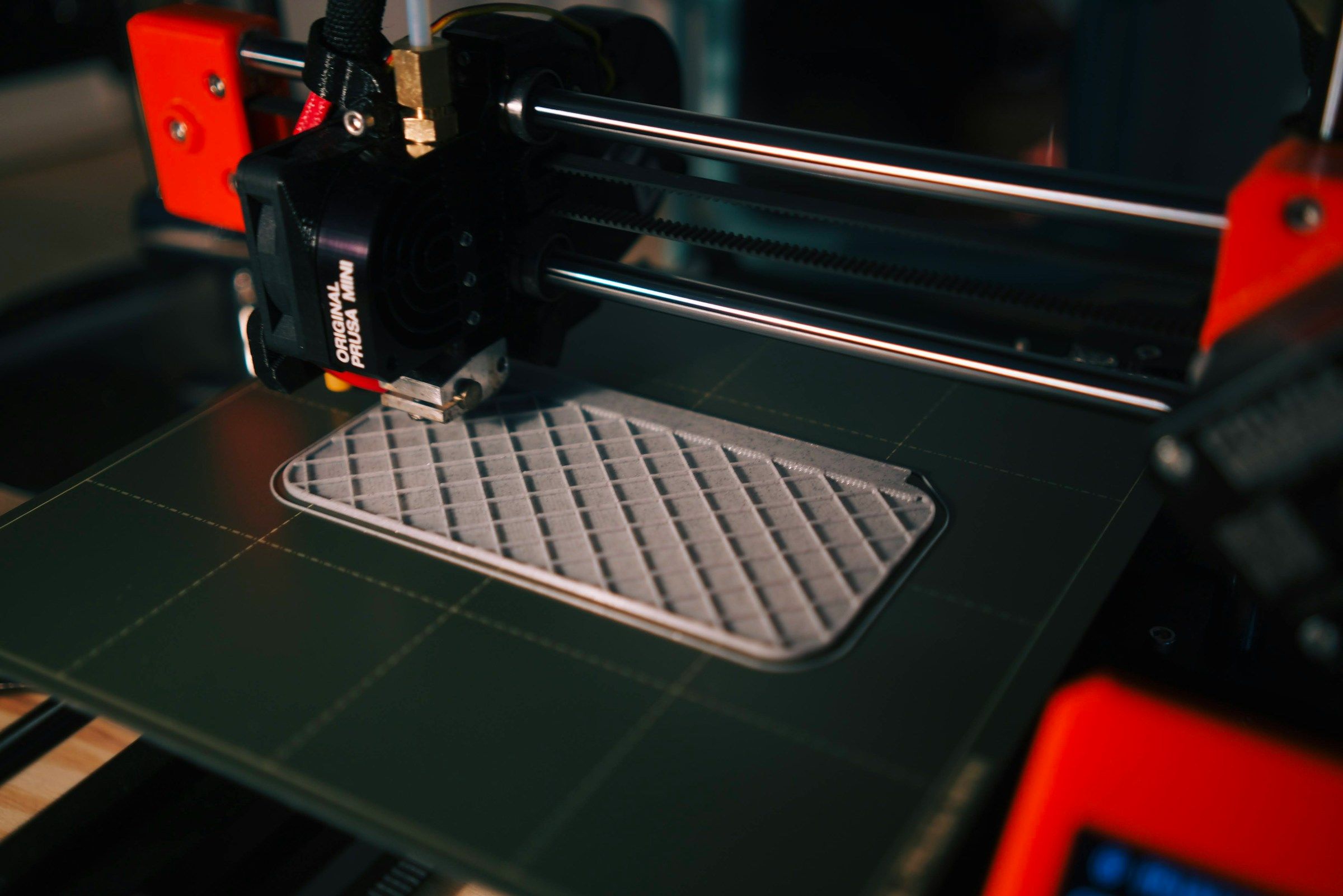 Prusa 3D printer in operation