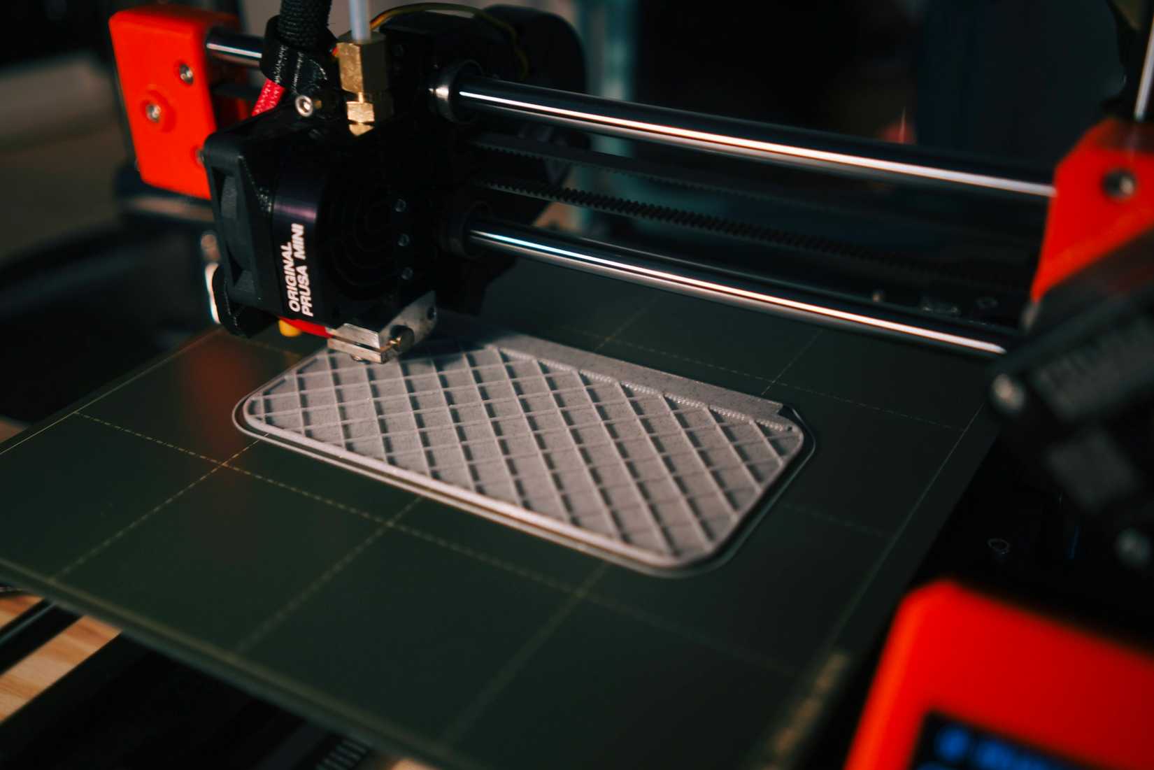 Prusa 3D printer in operation