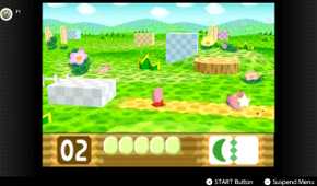 Screenshot of Kirby 64 The Crystal Shards running on the Nintendo Switch