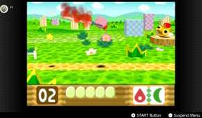 Screenshot of Kirby 64 The Crystal Shards running on the Nintendo Switch