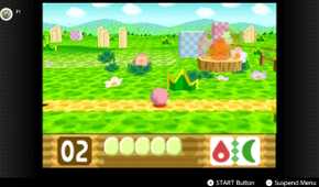 Screenshot of Kirby 64 The Crystal Shards running on the Nintendo Switch