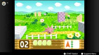 Screenshot of Kirby 64 The Crystal Shards running on the Nintendo Switch