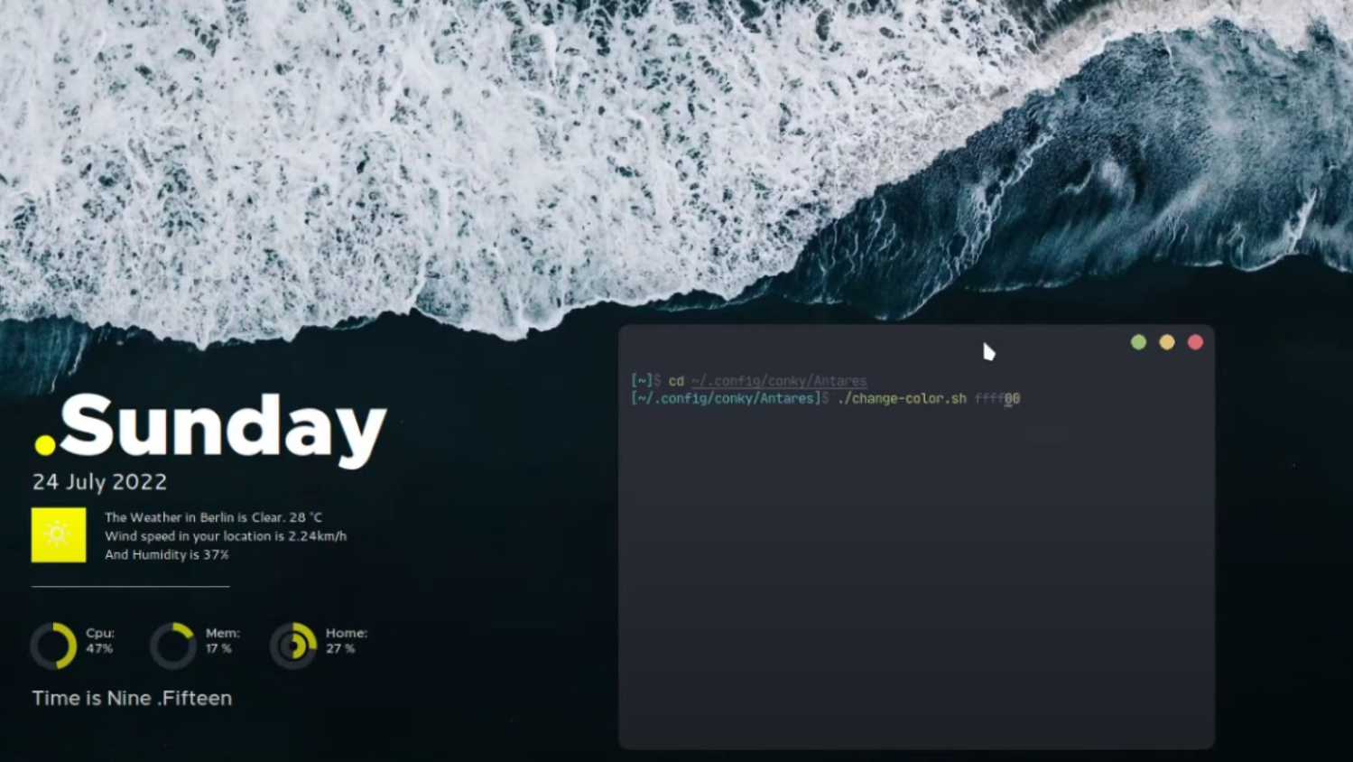 konky theme example