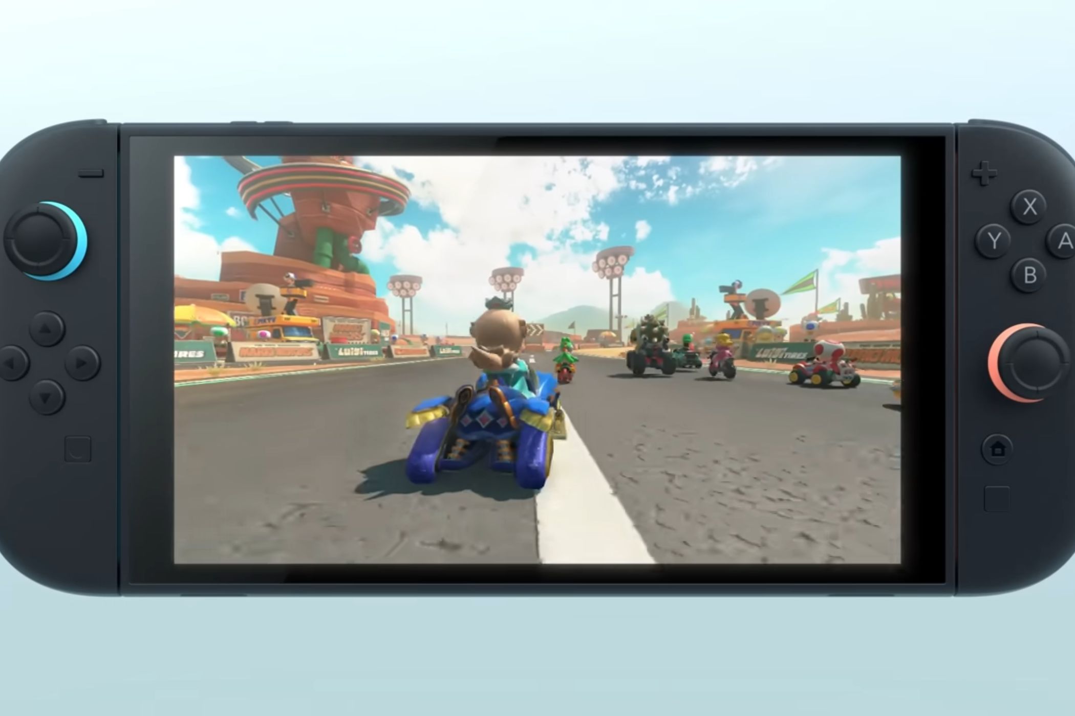 Mario Kart 9 on Nintendo Switch 2 Luna driving