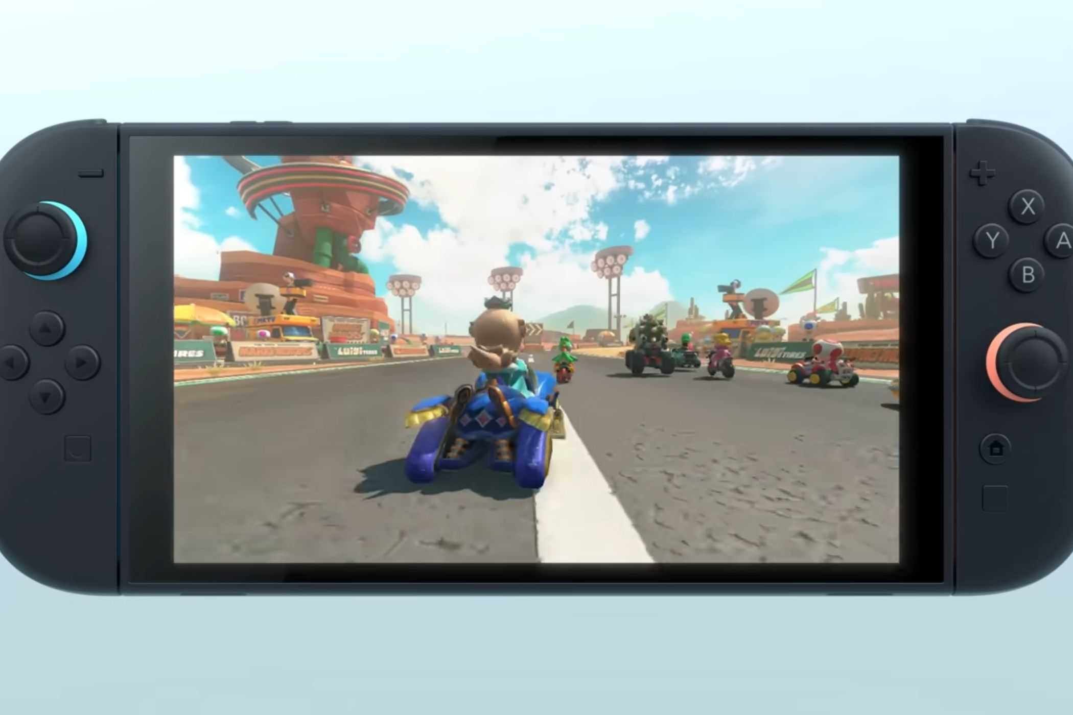 Mario Kart 9 on Nintendo Switch 2 Luna driving