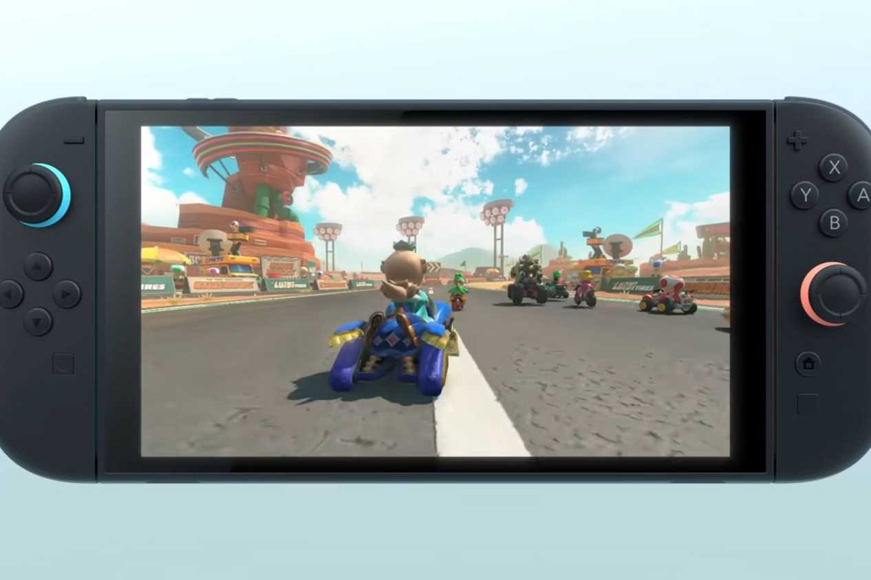 Mario Kart 9 on Nintendo Switch 2 Luna driving
