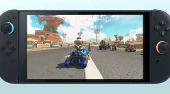 Mario Kart 9 on Nintendo Switch 2 Luna driving