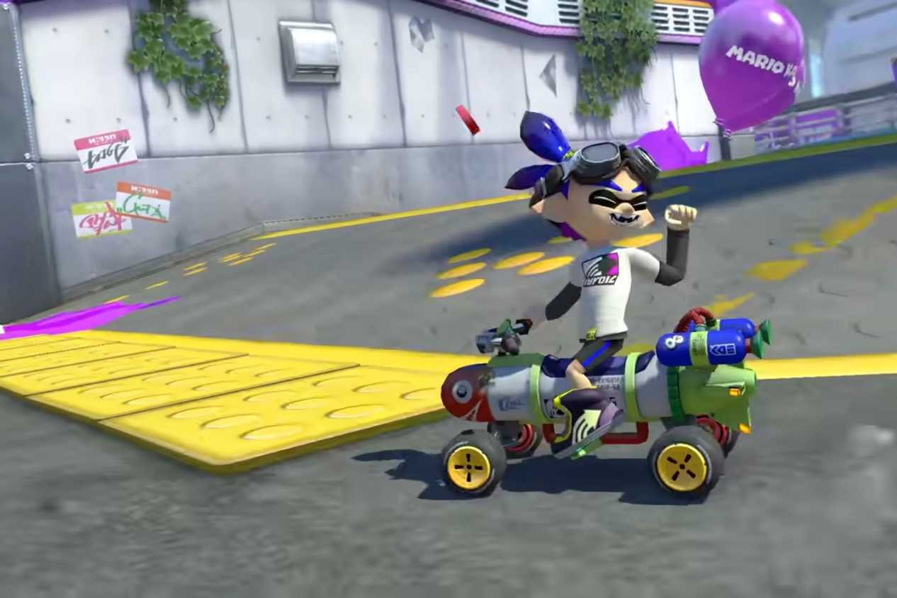 Mario Kart 8 Inkboy celebrating