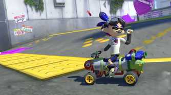 Mario Kart 8 Inkboy celebrating