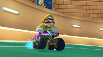 Mario Kart 8 Wario Drifting near wall