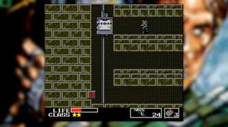 Metal Gear screenshot, Snake heading for an elevator