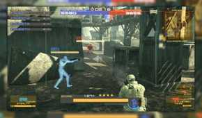 Metal Gear Arcade screenshot of a combat session