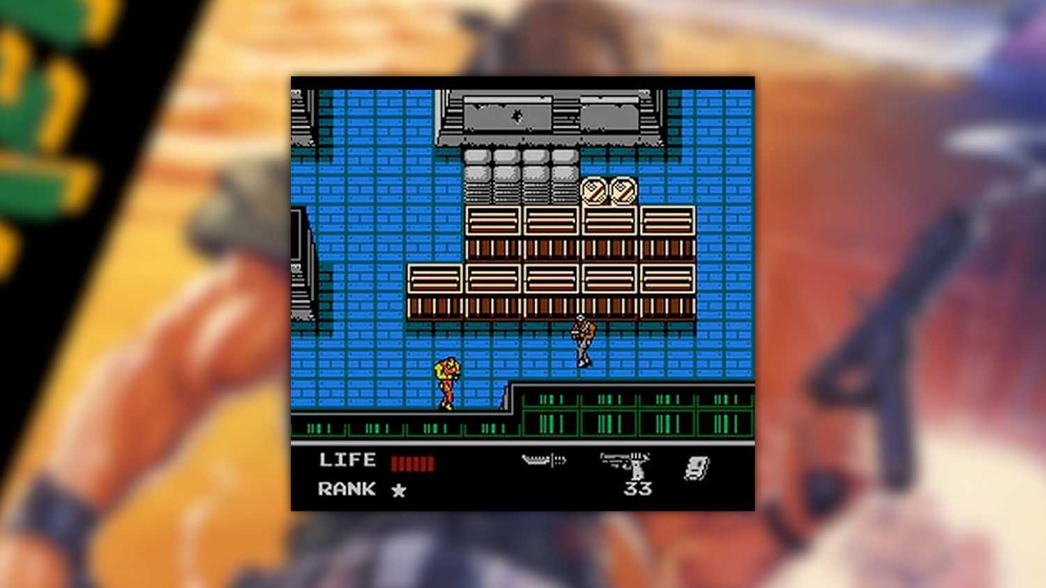 Metal Gear Snake's Revenge screenshot of Snake sneaking