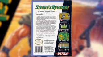 Metal Gear Snake's Revenge screenshot of the back of the box of the game