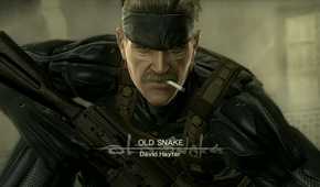 Sceenshot from Metal Gear Solid 4: Guns of the Patriots video game of character Old Snake