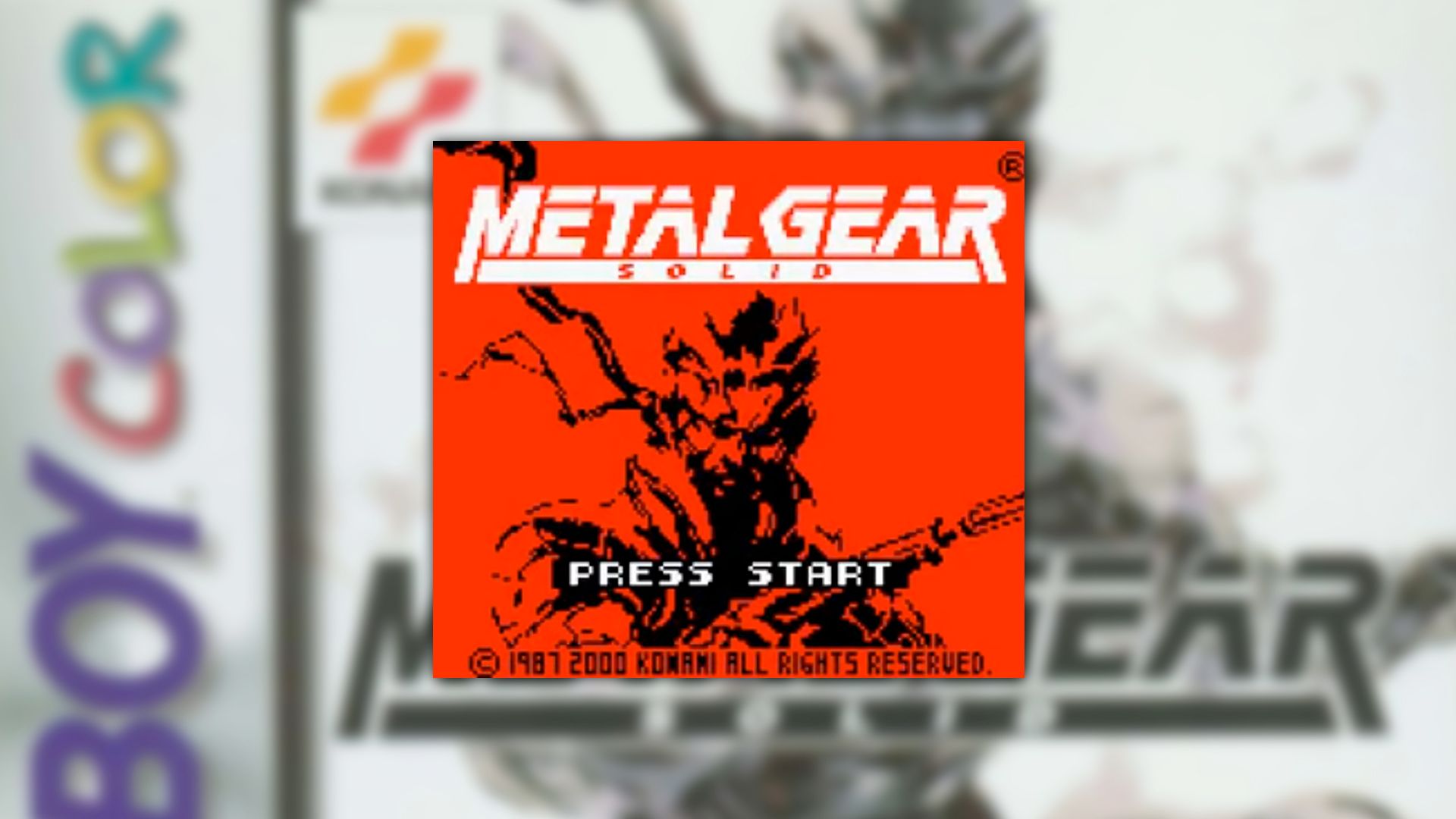 Metal Gear Solid: Ghost Babel screenshot of the start screen