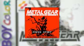 Metal Gear Solid: Ghost Babel screenshot of the start screen