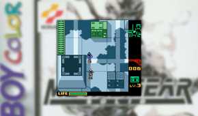 Metal Gear Solid: Ghost Babel screenshot of Snake sneaking behind a guard
