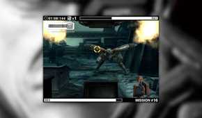 Metal Gear Solid Touch screenshot of Rex shooting at Ray