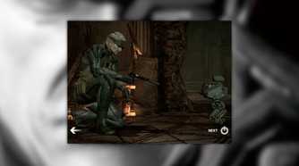 Metal Gear Solid Touch screenshot of Snake talking to Otacon over MK. 2