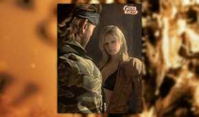 MGS3 Pachinko screenshot of Snake talking to EVA