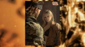 MGS3 Pachinko screenshot of Snake talking to EVA