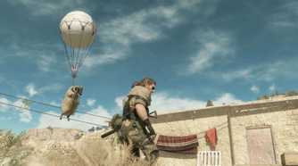 MGSV The Phantom Pain screenshot, Snake kidnapping a sheep by fulton recovery