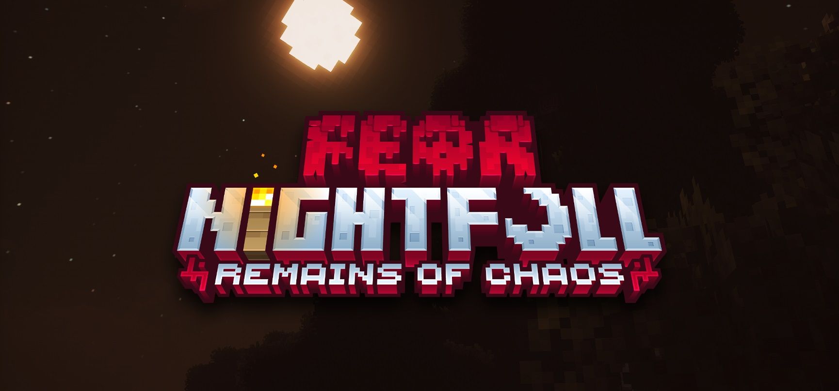 Logo for Fear Nightfall: Remains of Chaos mod for video game Minecraft