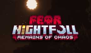 Logo for Fear Nightfall: Remains of Chaos mod for video game Minecraft