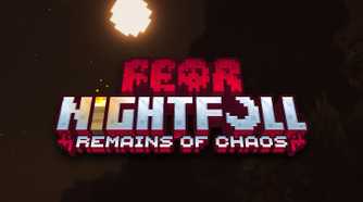 Logo for Fear Nightfall: Remains of Chaos mod for video game Minecraft