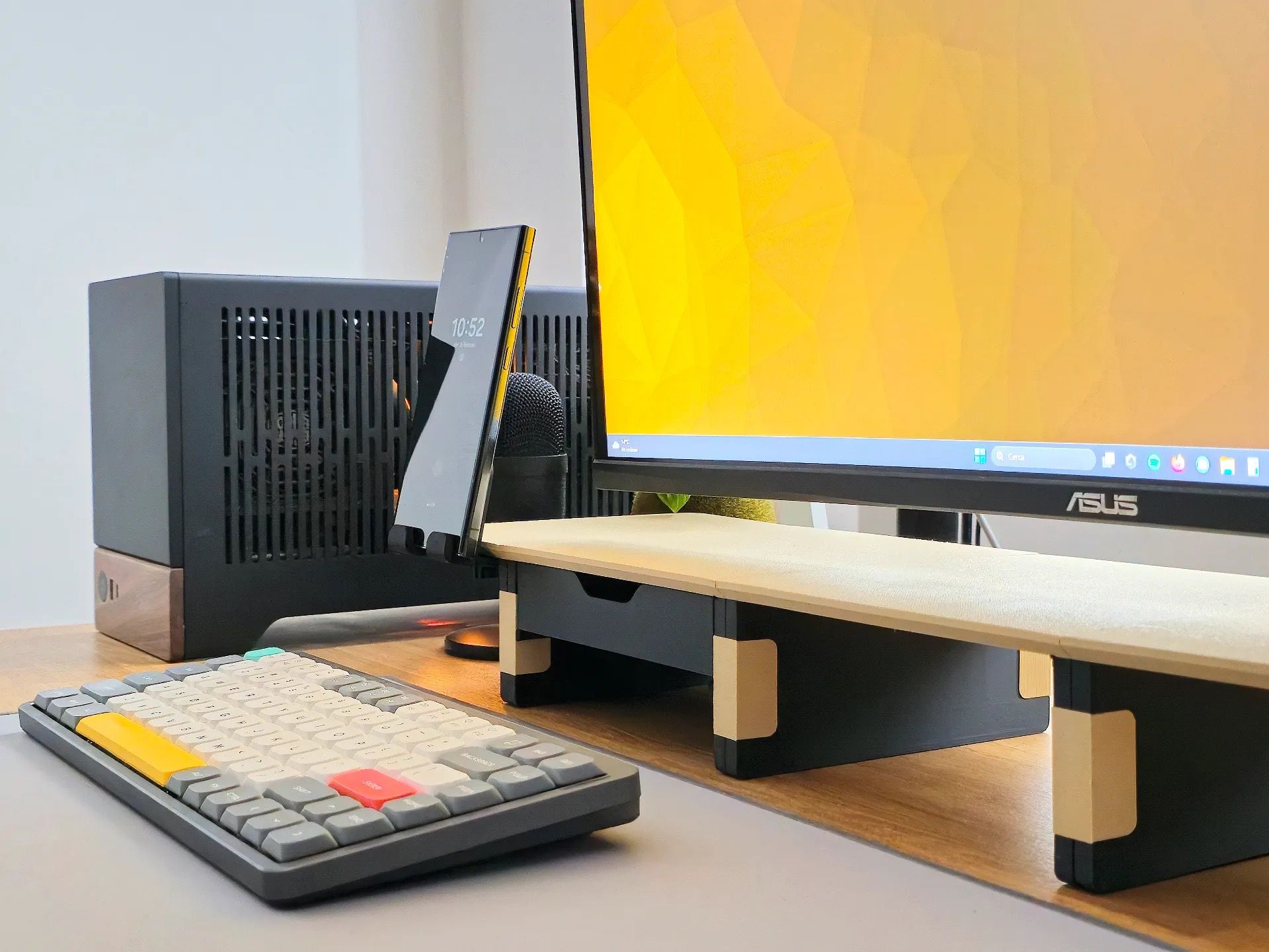 modular desk shelf