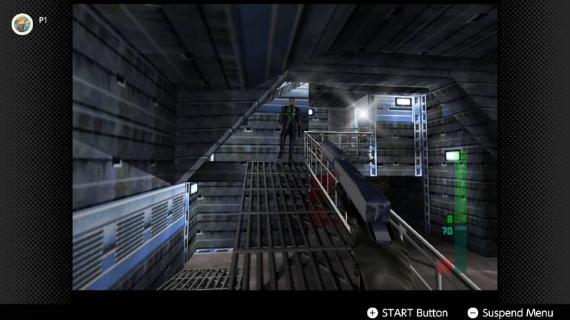 Screenshot of Perfect Dark running on the Nintendo Switch