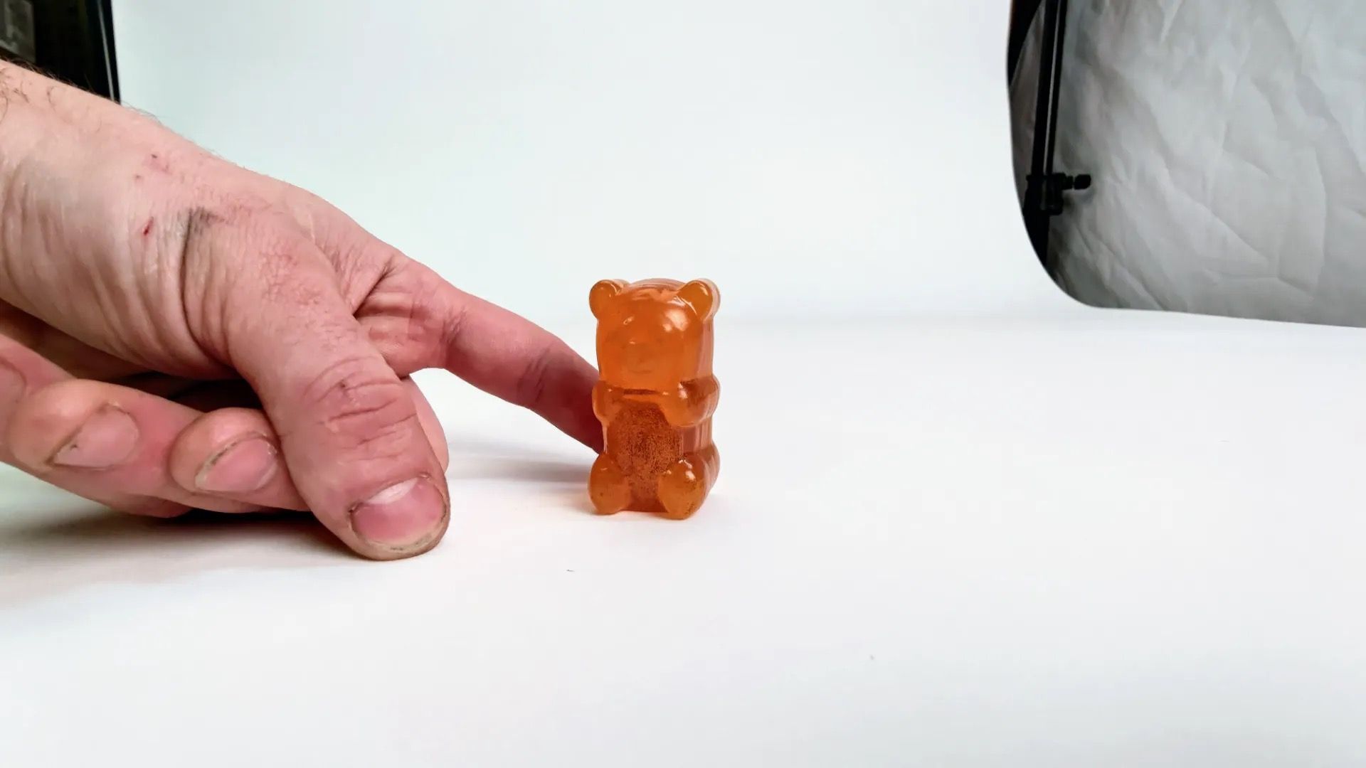 PETG transparent orange bear