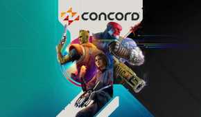Concord logo with characters ready for battle