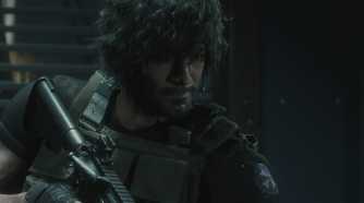 Screenshot from Resident Evil 3 Remake of player character Carlos Oliveira