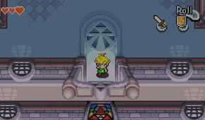 Little Link exploring a castle from The Minish Cap