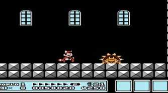 Screenshot of Mario and a boss from Super Mario Bros. 3