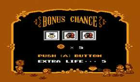 Screen shot from Super Mario Bros. 2 of the Bonus Chance