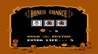 Screen shot from Super Mario Bros. 2 of the Bonus Chance