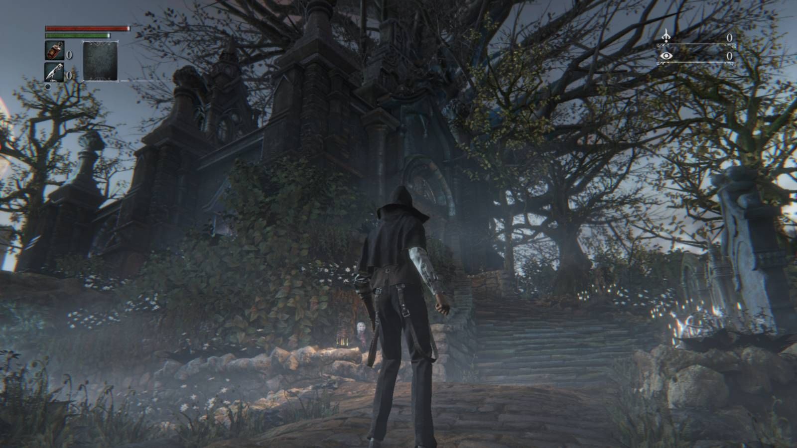 Screenshot-of-bloodborne-hunter