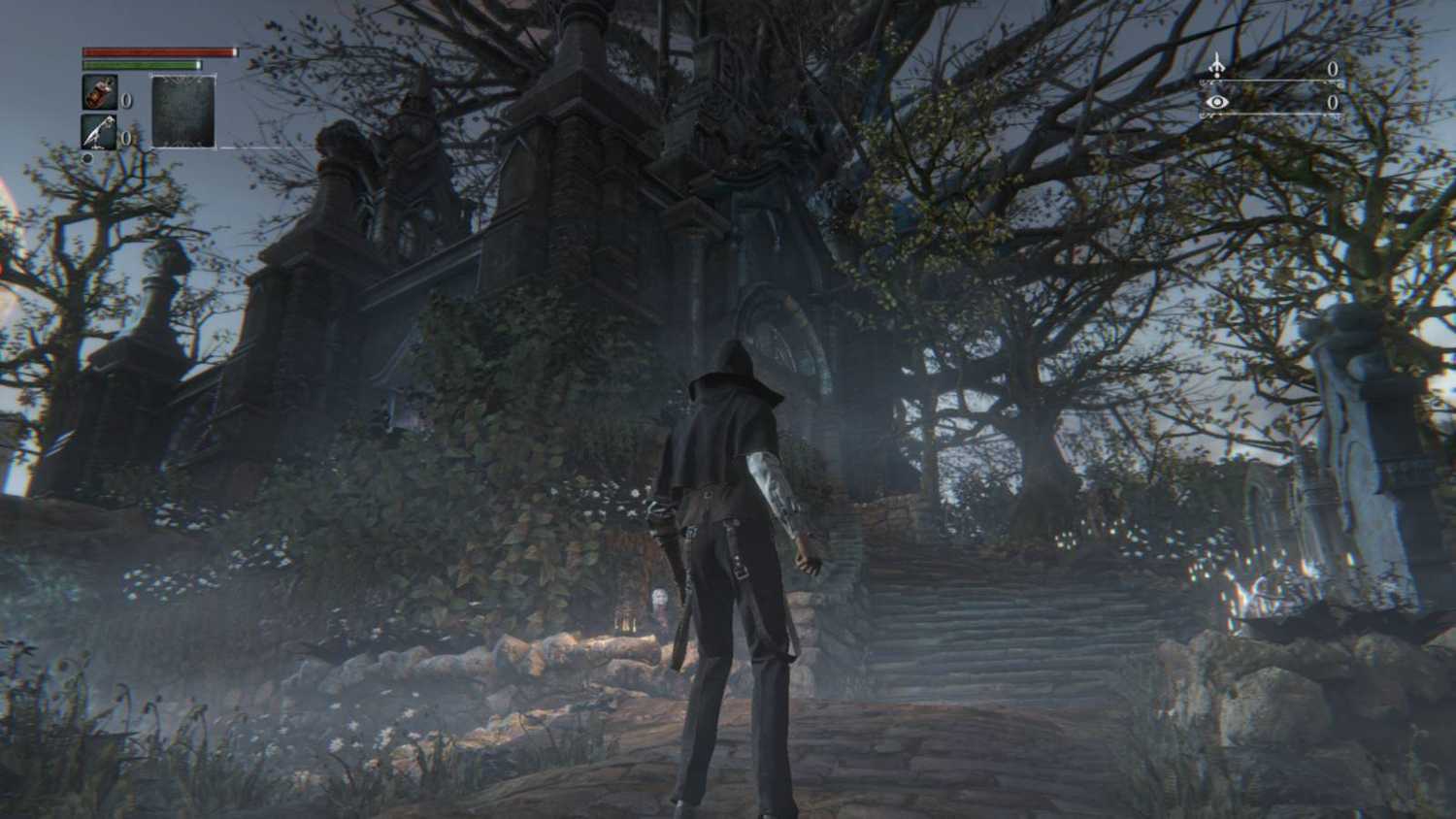 Screenshot-of-bloodborne-hunter