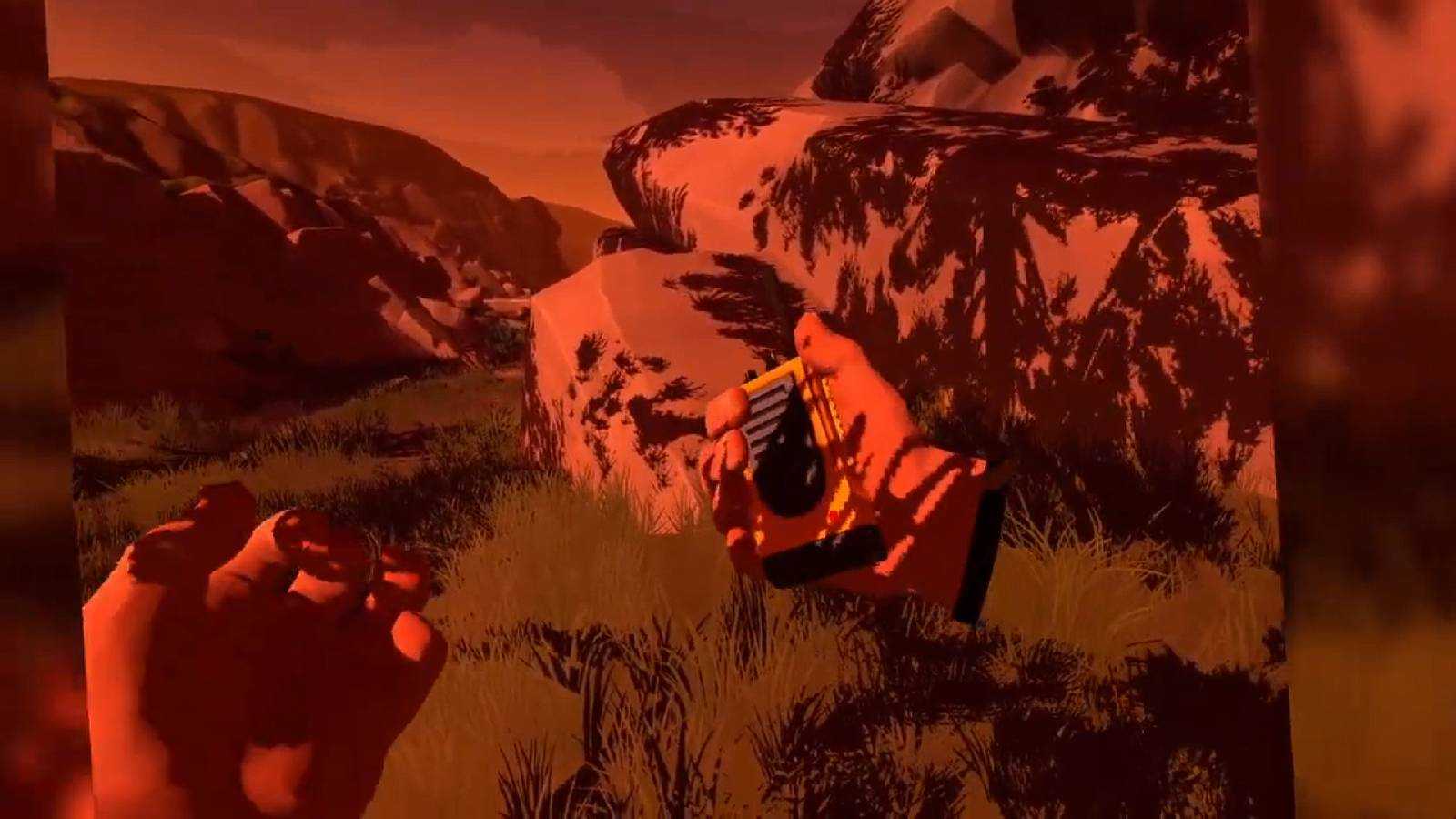 Screenshot from Firewatch of the radio